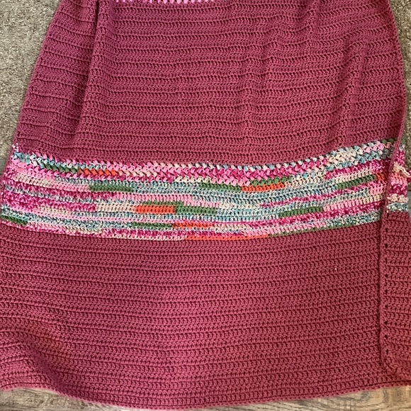 Handmade Knitted Long Sleeve Duster Cardigan | Recycled | Cozy Wrap | Grandma - Picture 10 of 13